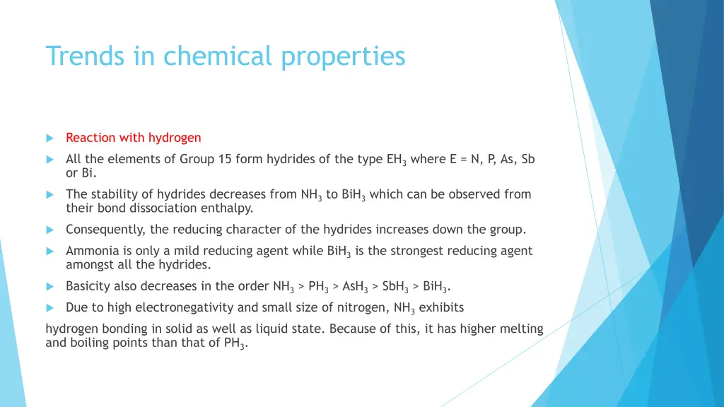 trends in chemical properties 3