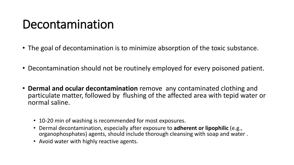 decontamination decontamination