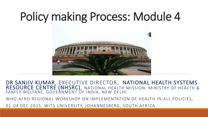 policy making process module 4 policy making