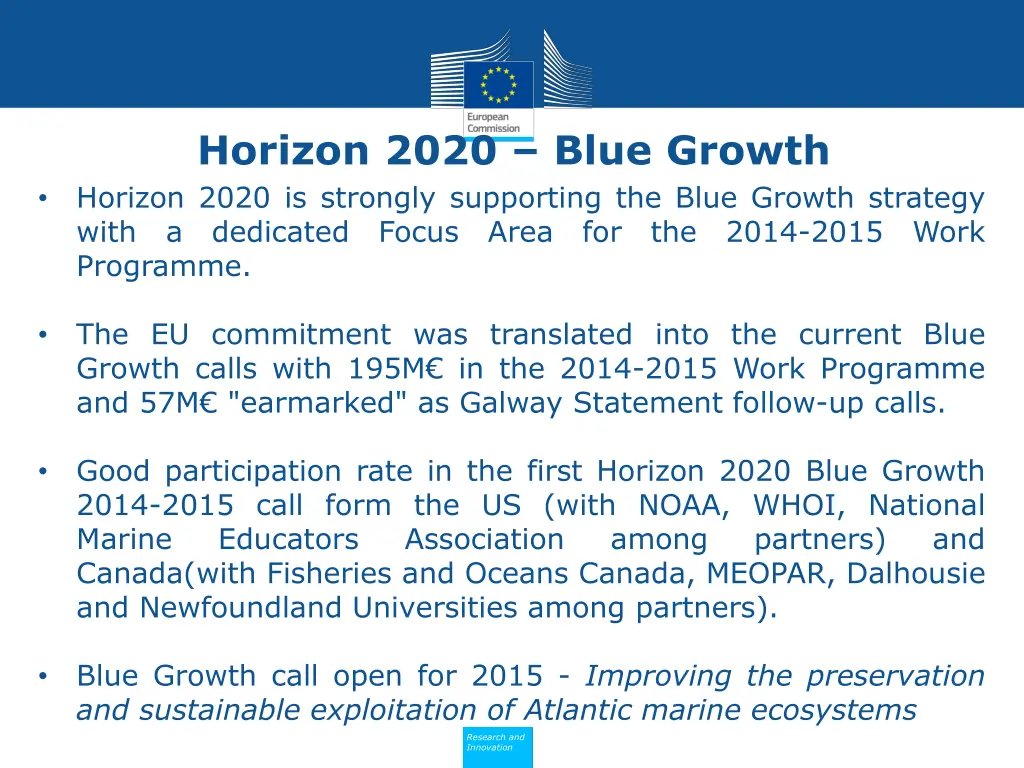 horizon 2020 blue growth