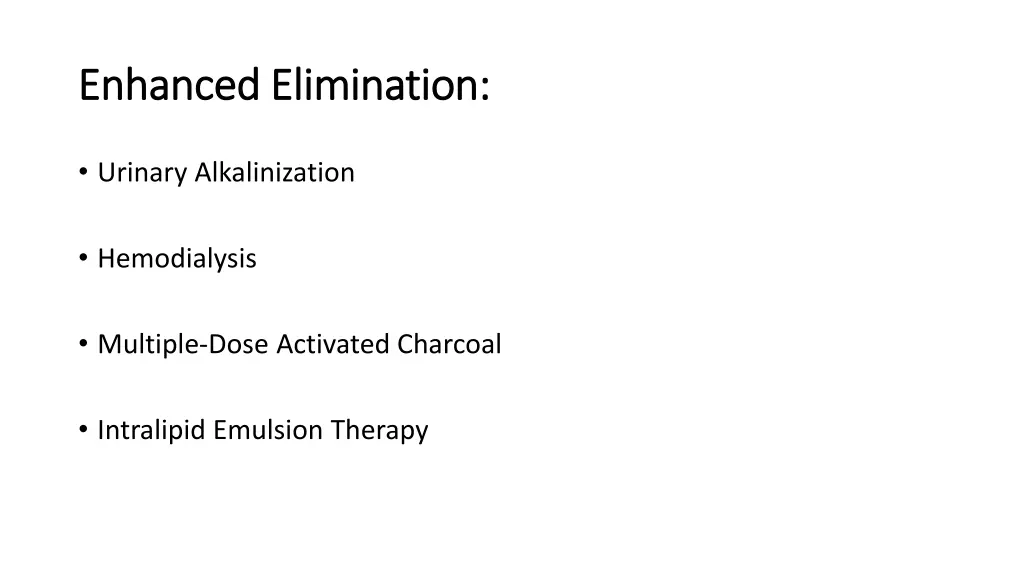 enhanced elimination enhanced elimination