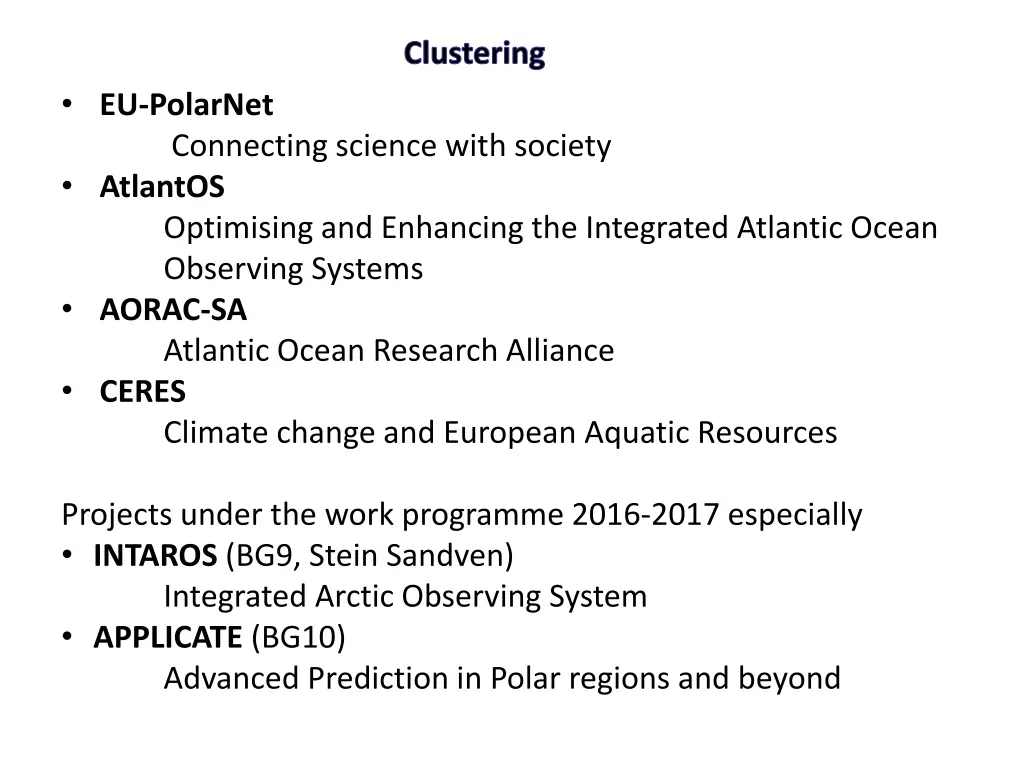 clustering