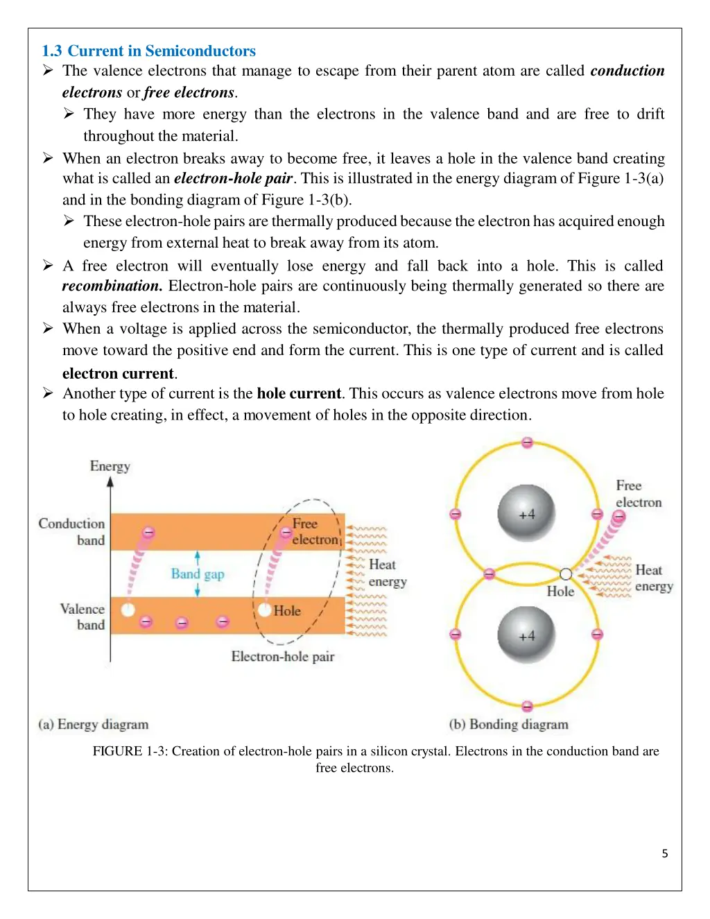 1 3 current in semiconductors the valence