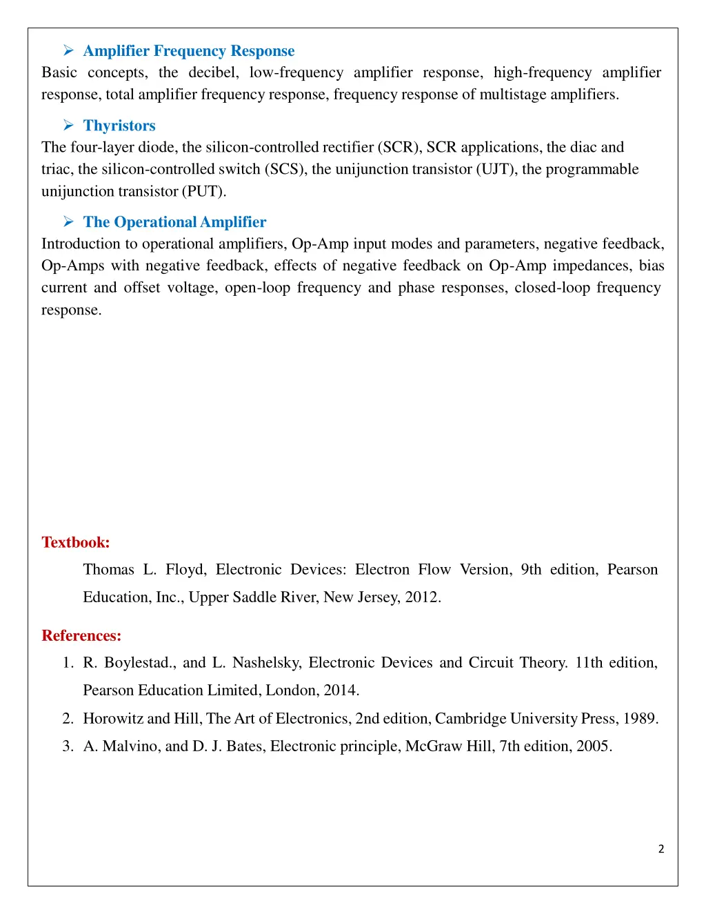 amplifier frequency response basic concepts