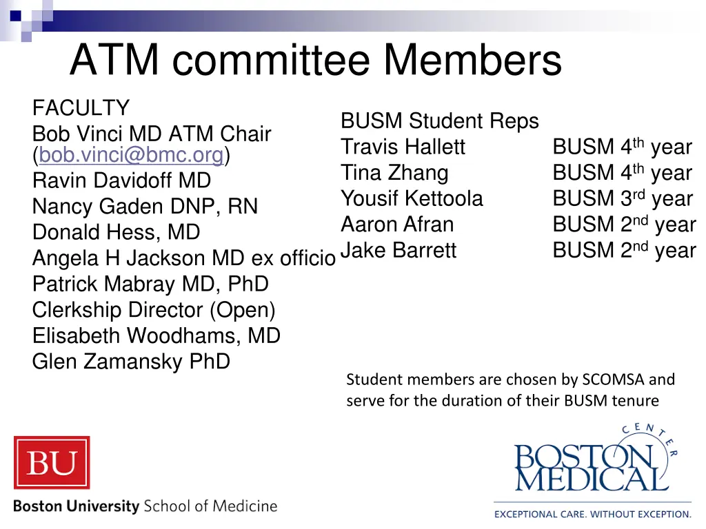 atm committee members faculty bob vinci