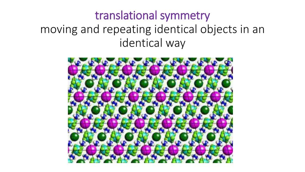 translational symmetry translational symmetry 1