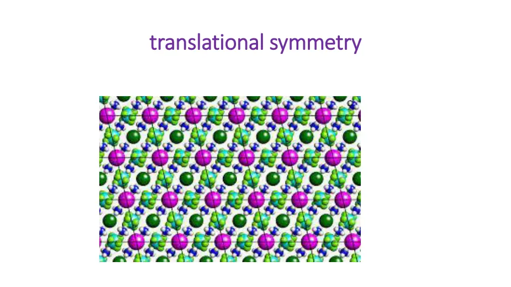 translational symmetry translational symmetry