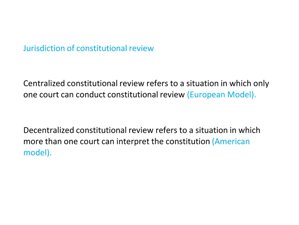 jurisdiction of constitutional review