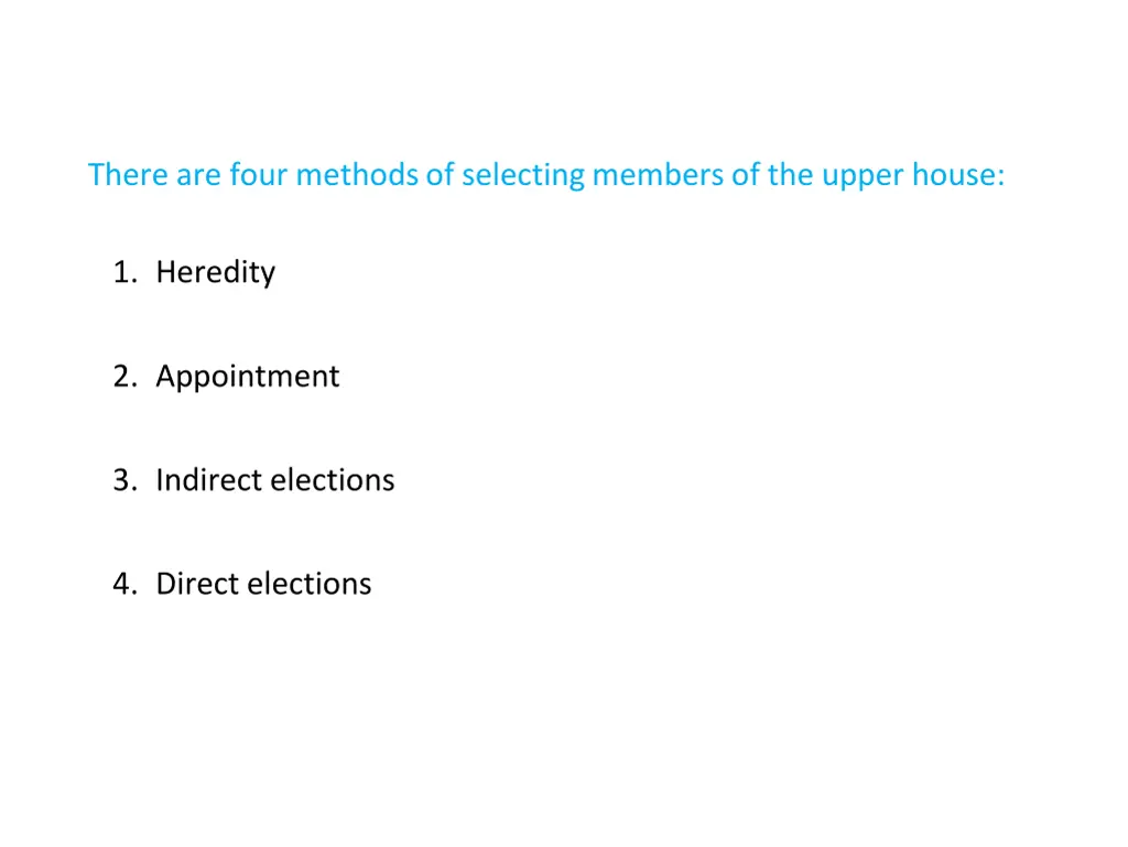 there are four methods of selecting members