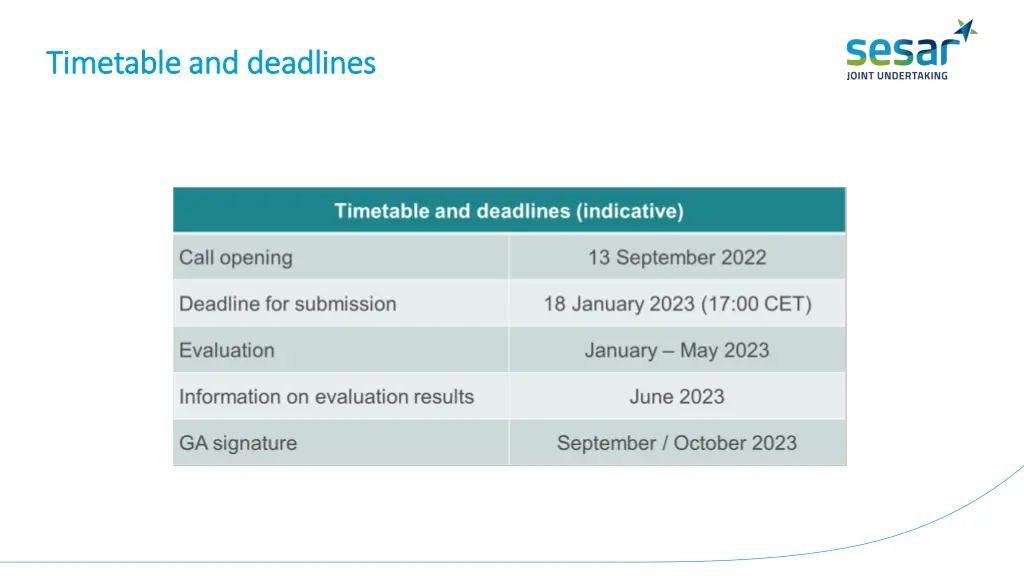 timetable and deadlines timetable and deadlines