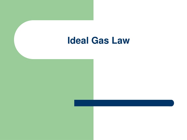 ideal gas law