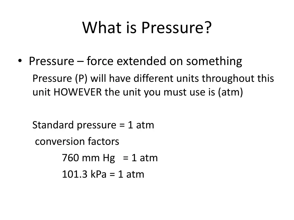 what is pressure