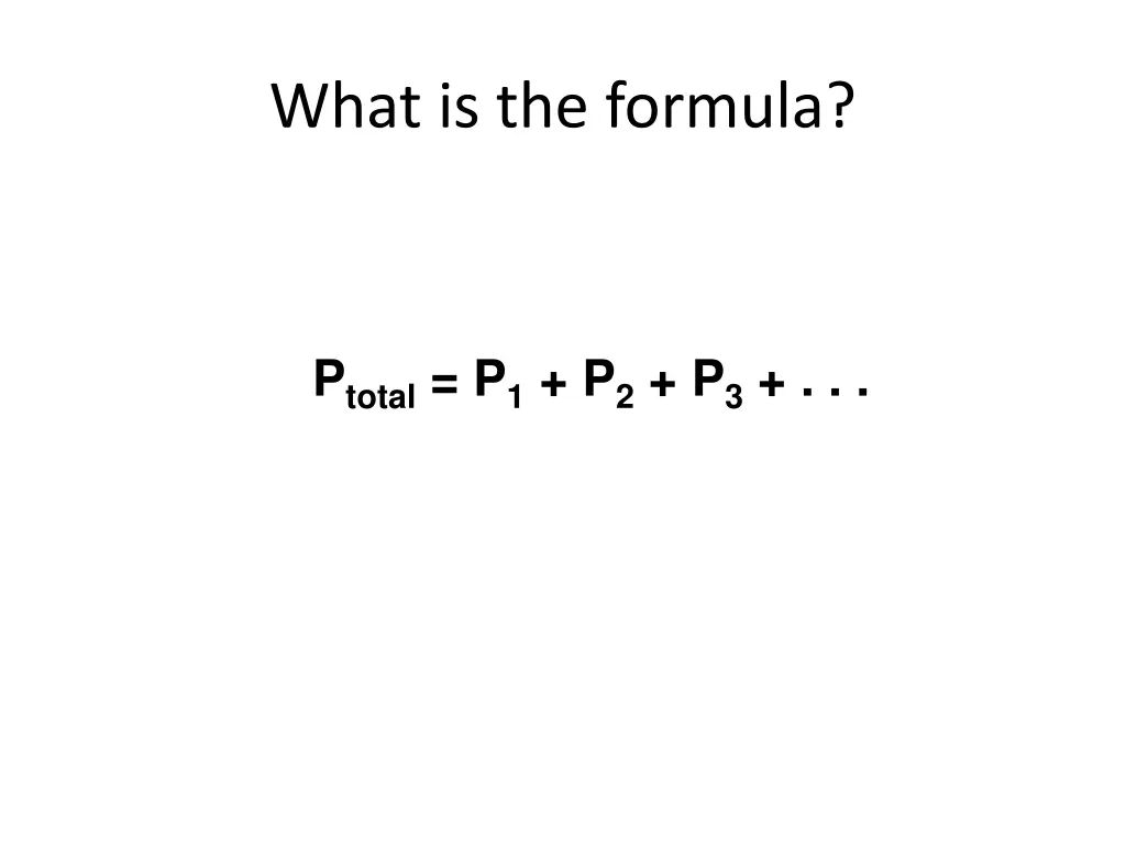 what is the formula