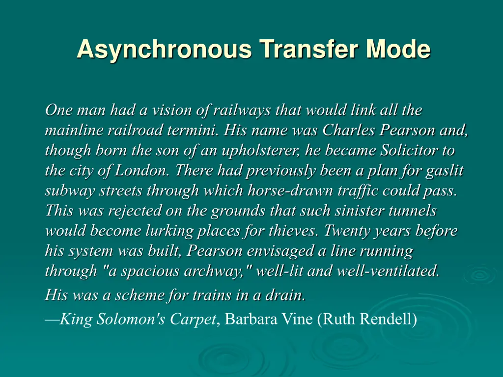 asynchronous transfer mode