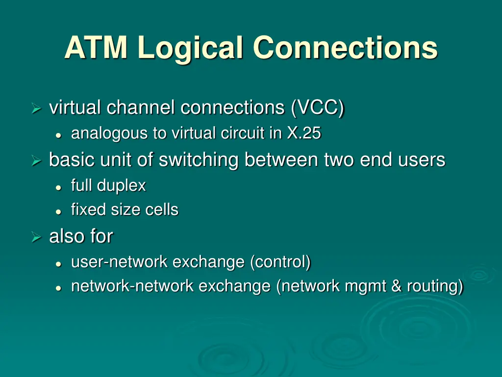 atm logical connections