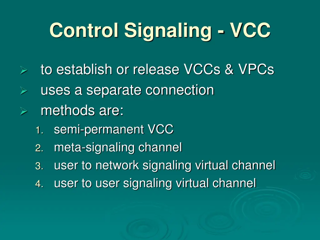 control signaling vcc