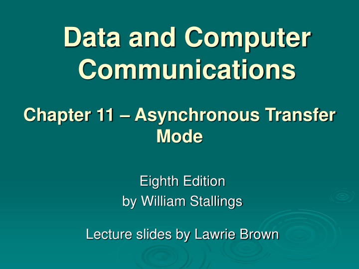 data and computer communications