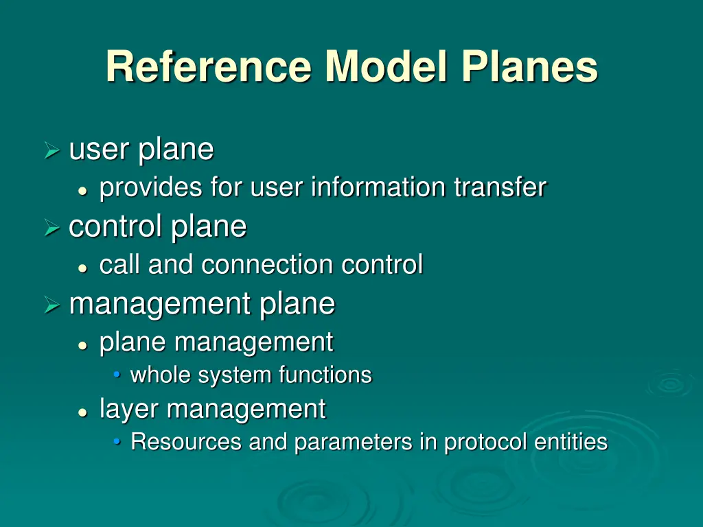 reference model planes