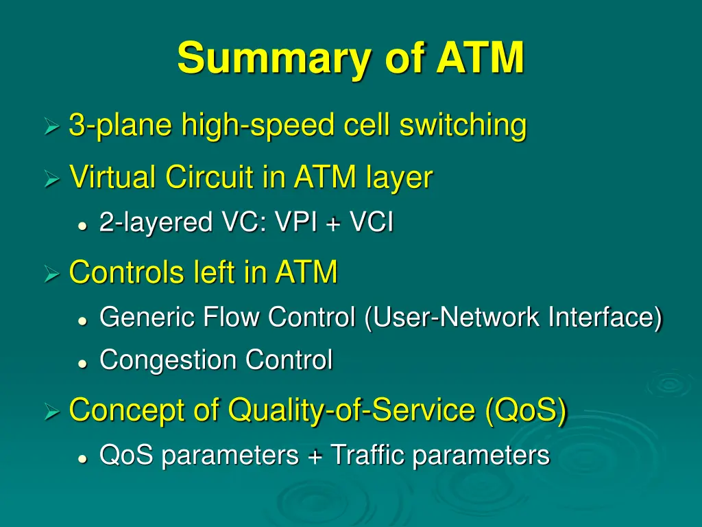 summary of atm