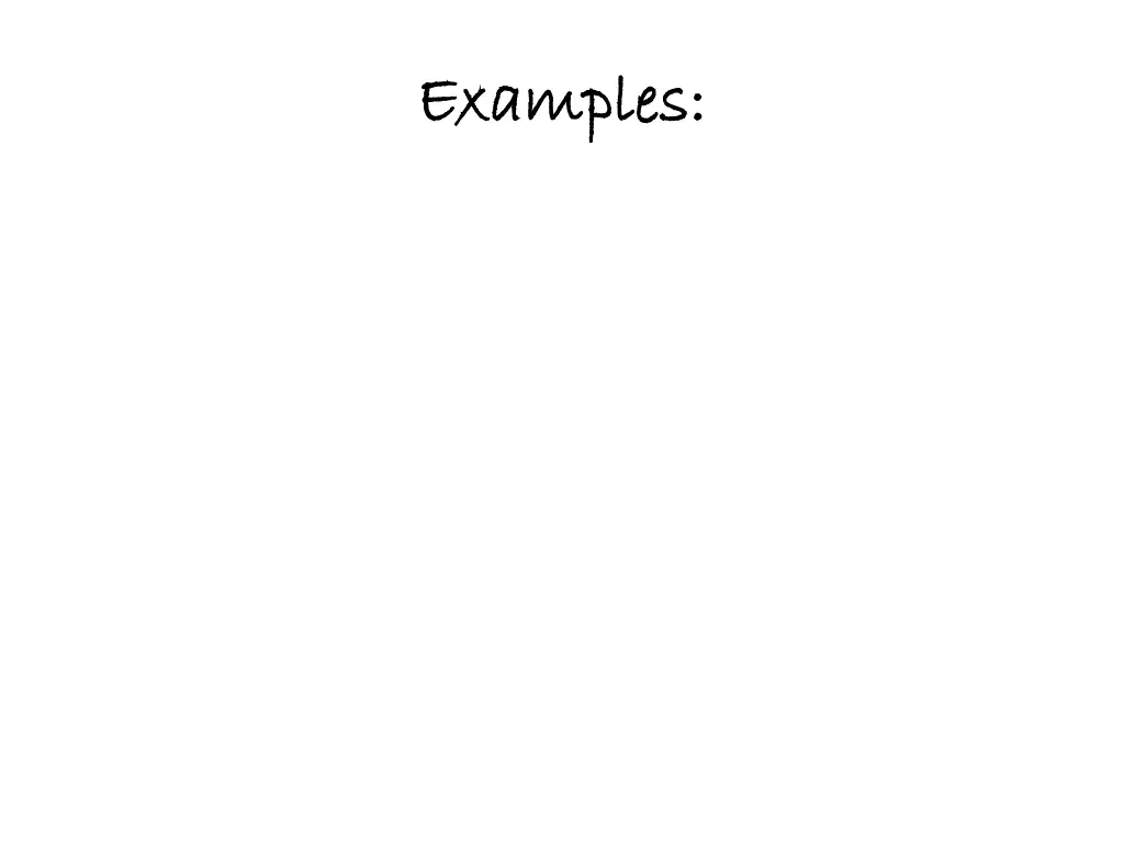 examples examples