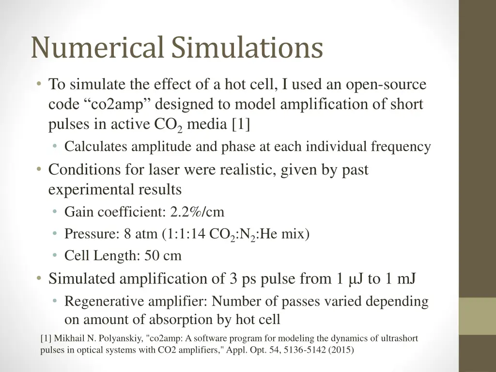 numerical simulations