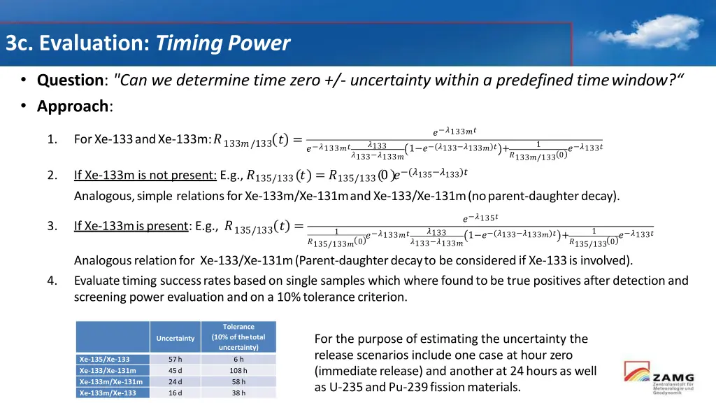 3c evaluation timingpower