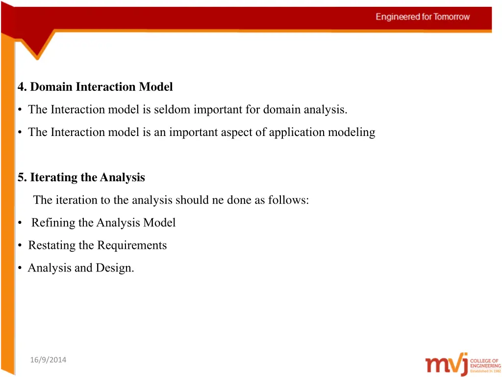 4 domain interaction model