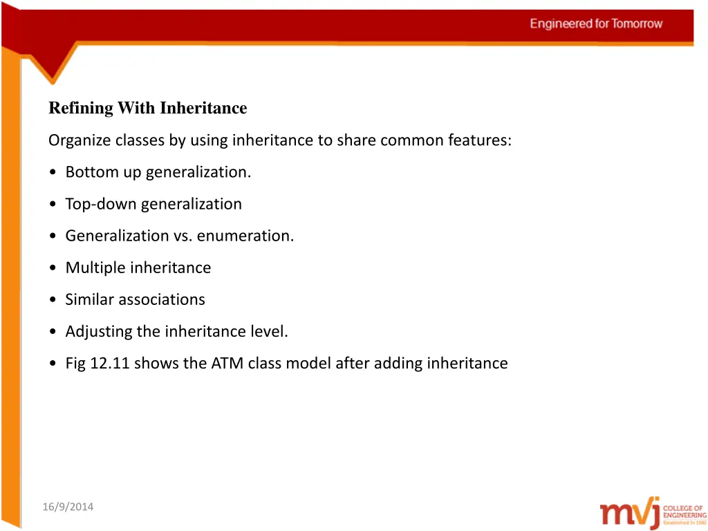 refining with inheritance