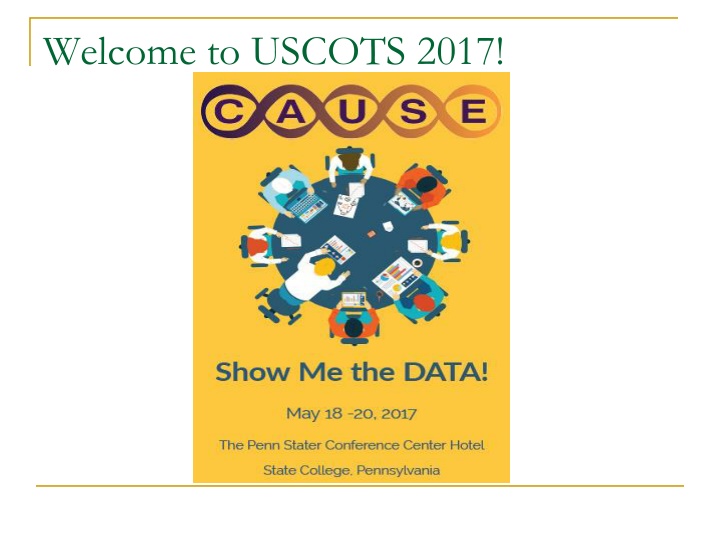 welcome to uscots 2017