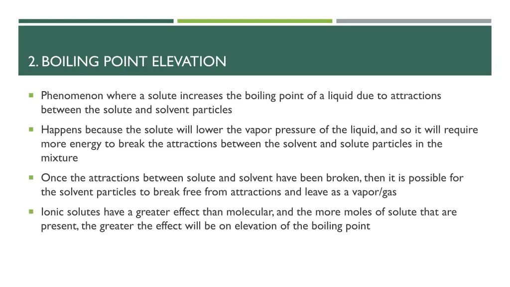 2 boiling point elevation