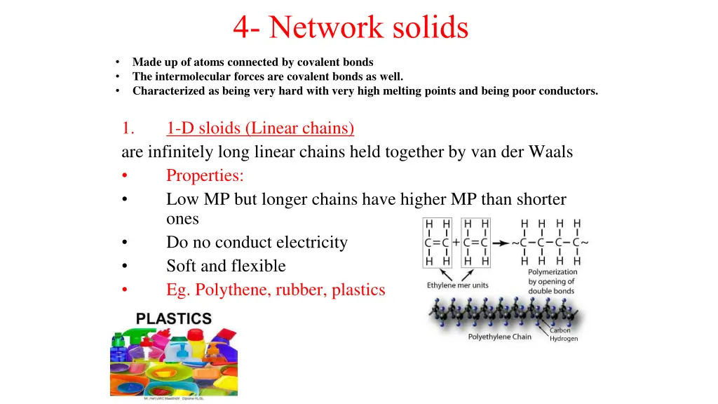 4 network solids