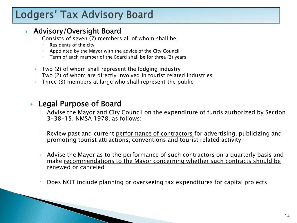 advisory oversight board consists of seven