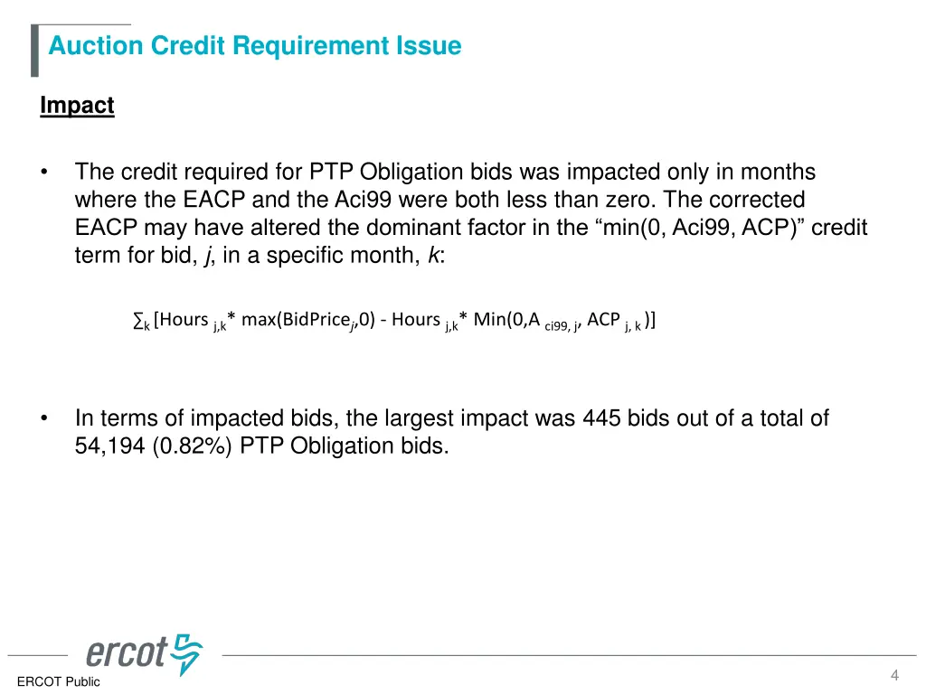 auction credit requirement issue 2