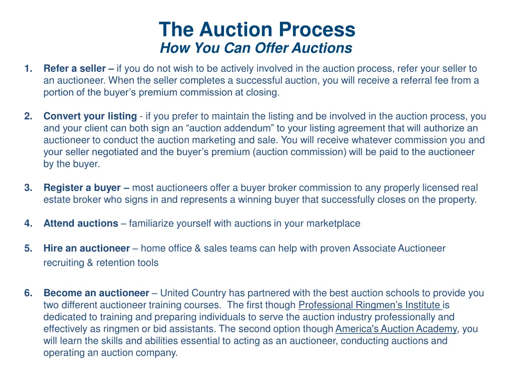 the auction process 3