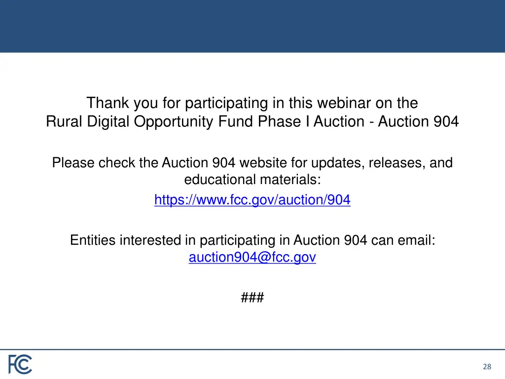 thank you for participating in this webinar