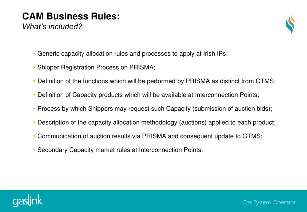 cam business rules what s included