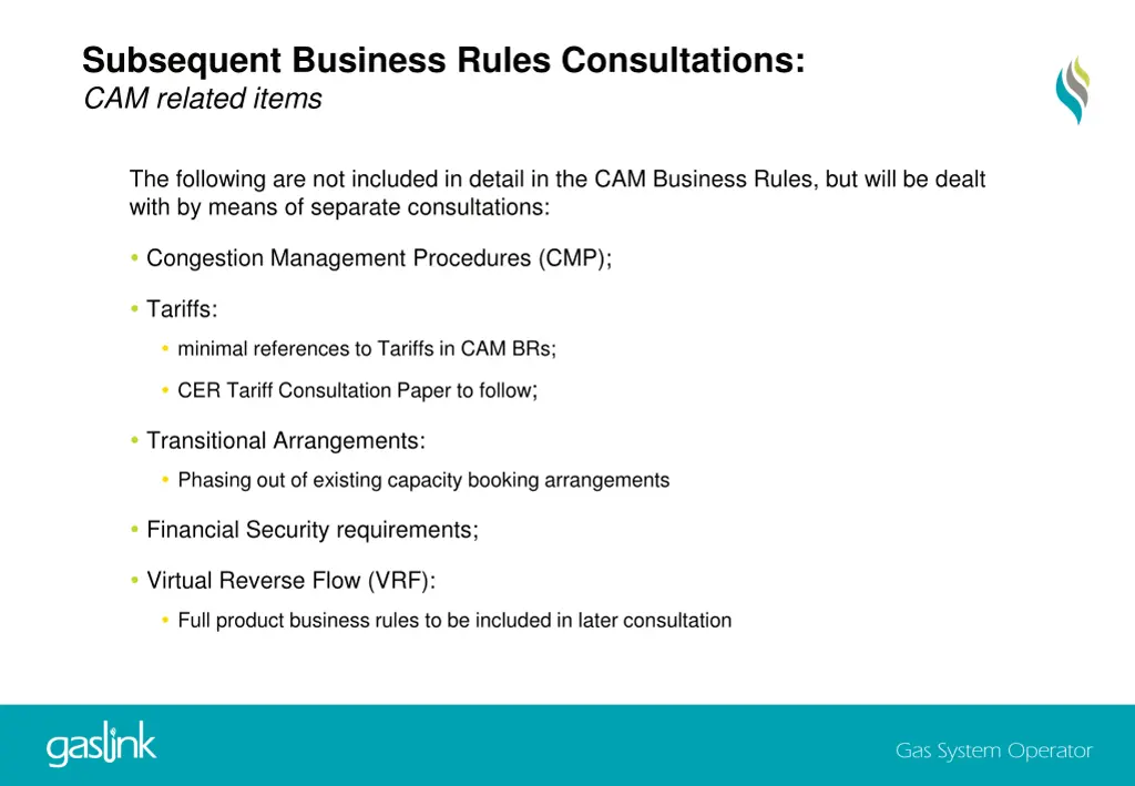 subsequent business rules consultations