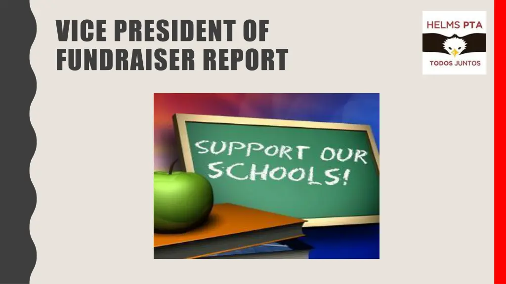 vice president of fundraiser report