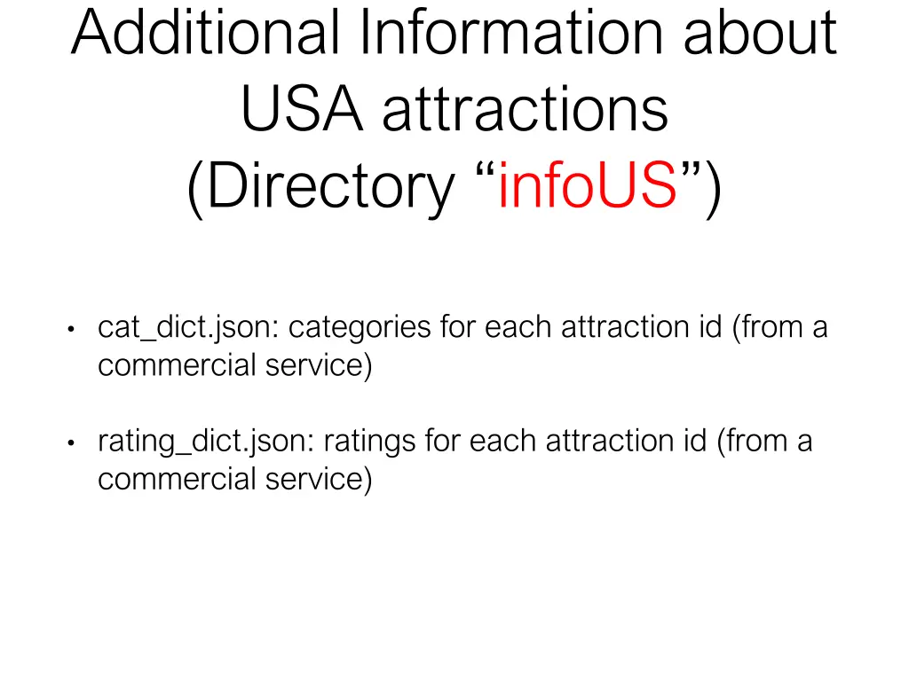 additional information about usa attractions