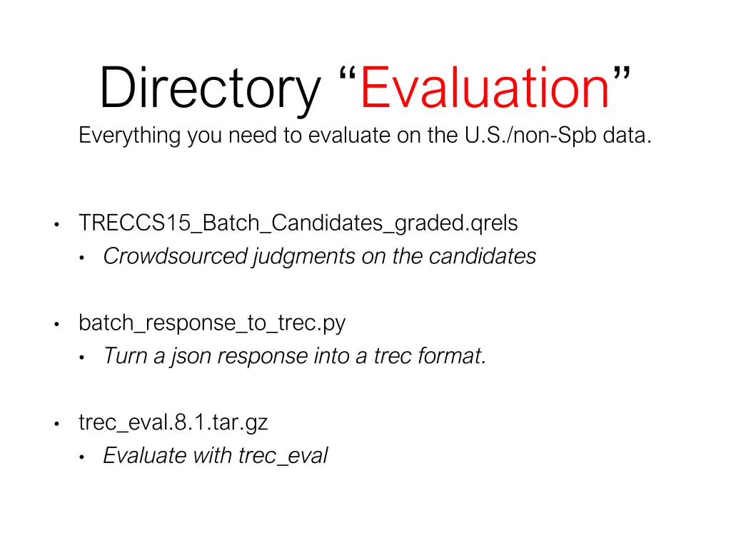 directory evaluation everything you need