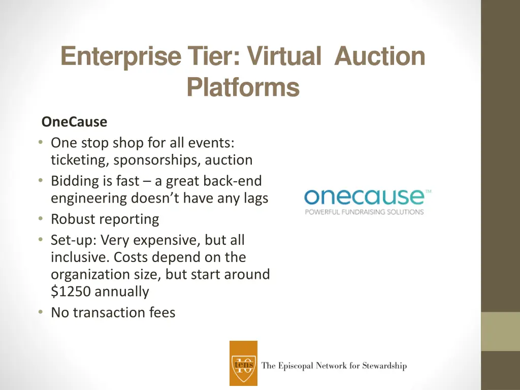 enterprise tier virtual auction platforms 1