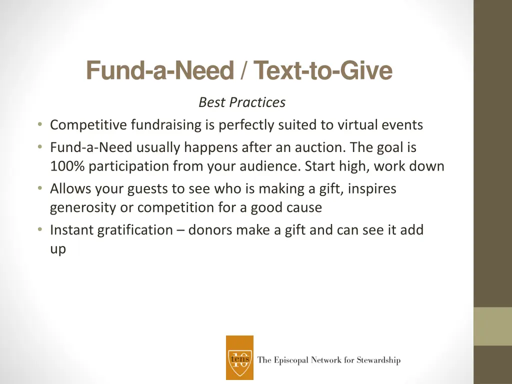 fund a need text to give