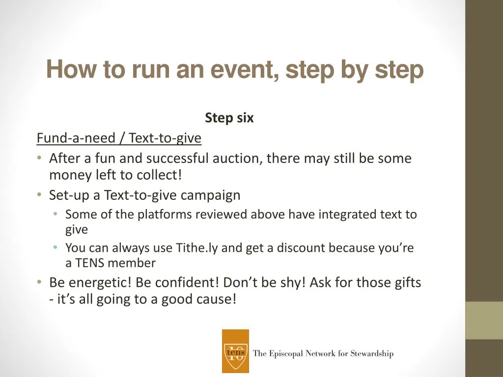 how to run an event step by step 5