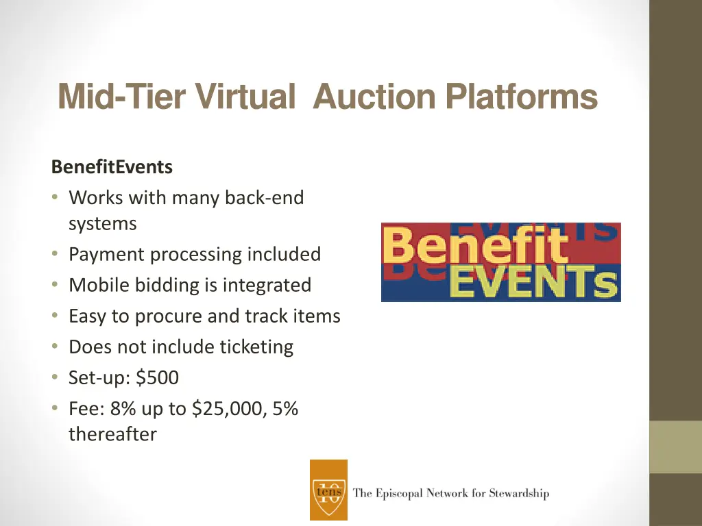 mid tier virtual auction platforms