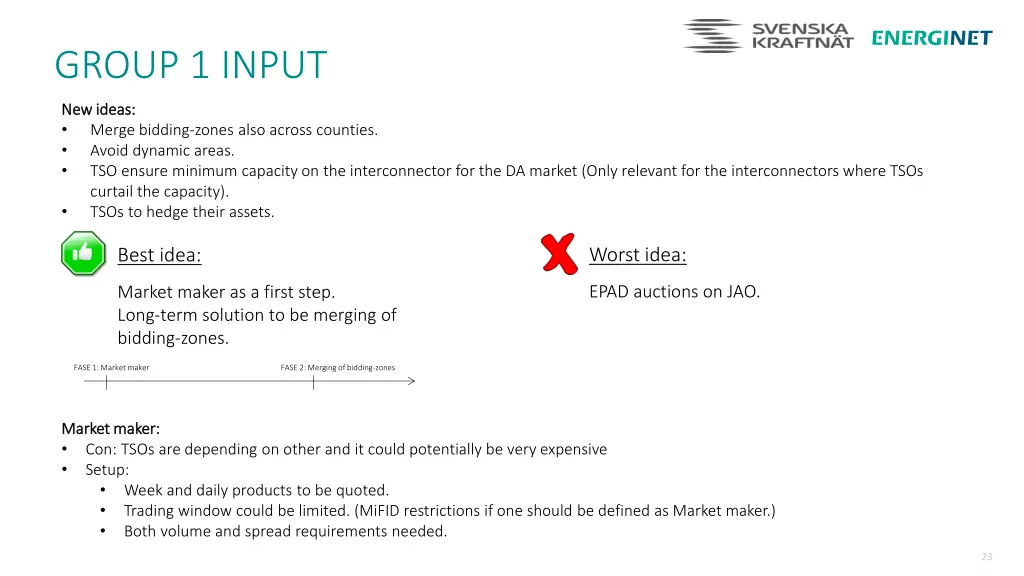 group 1 input