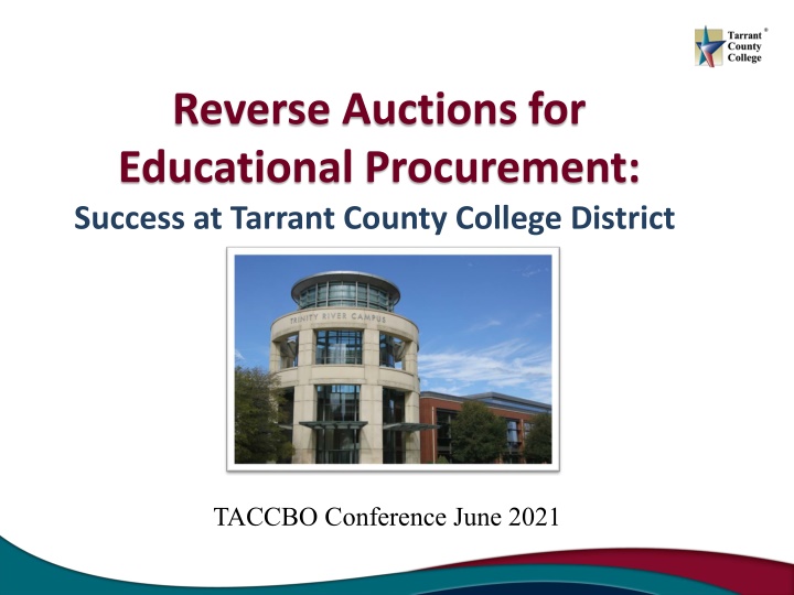 reverse auctions for educational procurement