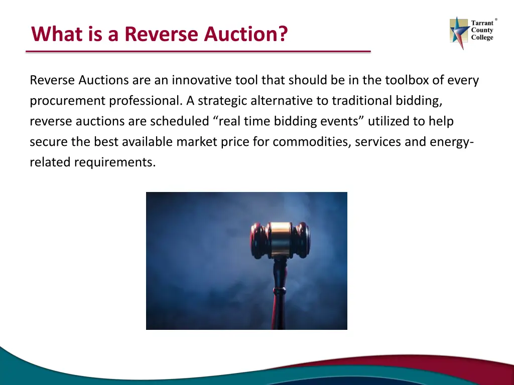 what is a reverse auction