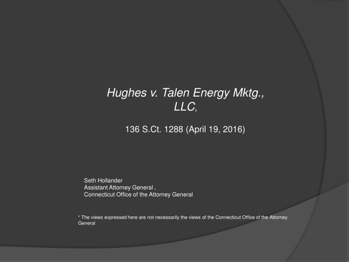 hughes v talen energy mktg llc