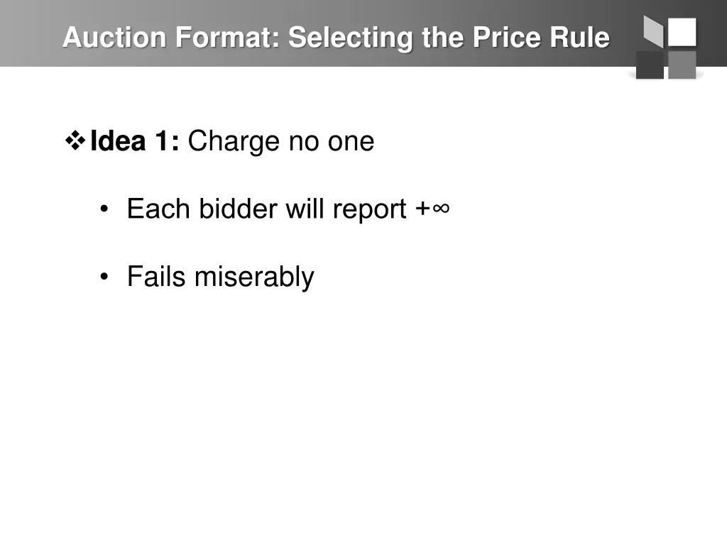 auction format selecting the price rule