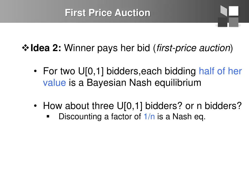 first price auction